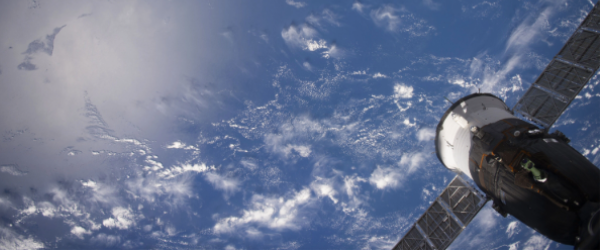 Satellite view of earth from space.